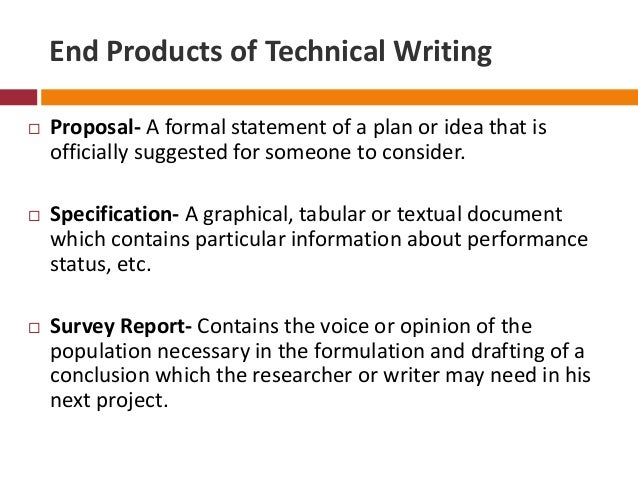 overview of technical writing